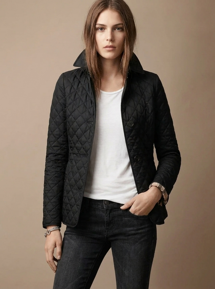 Lily | Women's Diamond Quilted, Padded Jacket with Pockets