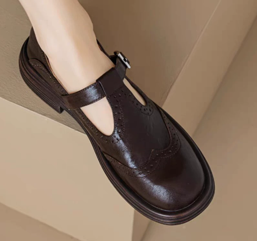 Velda™ - Elegant Leather Mary Janes