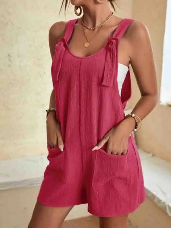 Daisy | Women's Casual Pocketed Romper Shorts