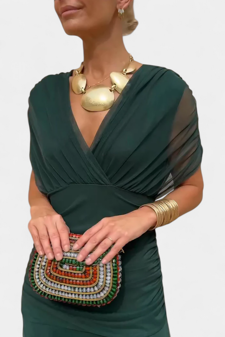 Alondra™ | V-Neck Long Floral Maxi Dress