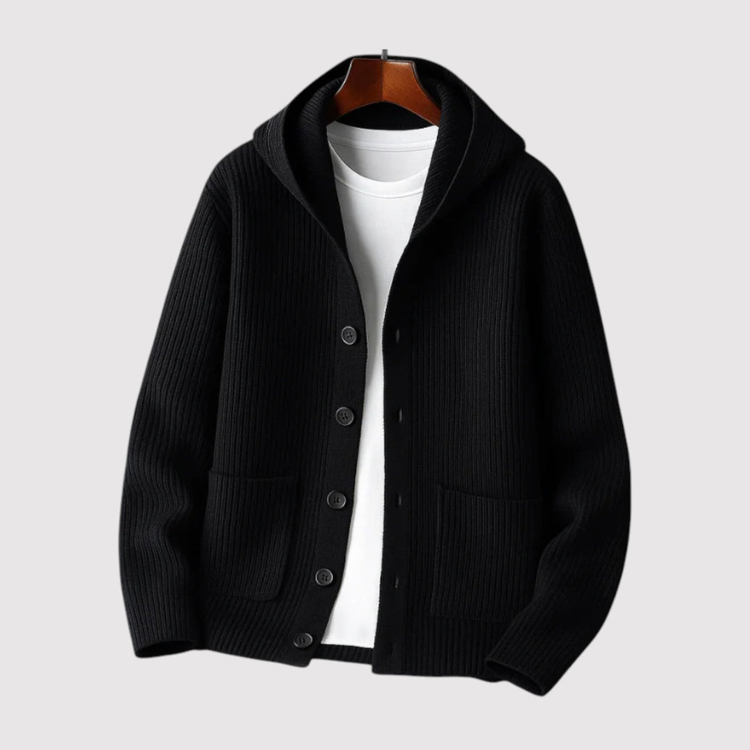 HIDEAKI | Luxe Hooded Cardigan