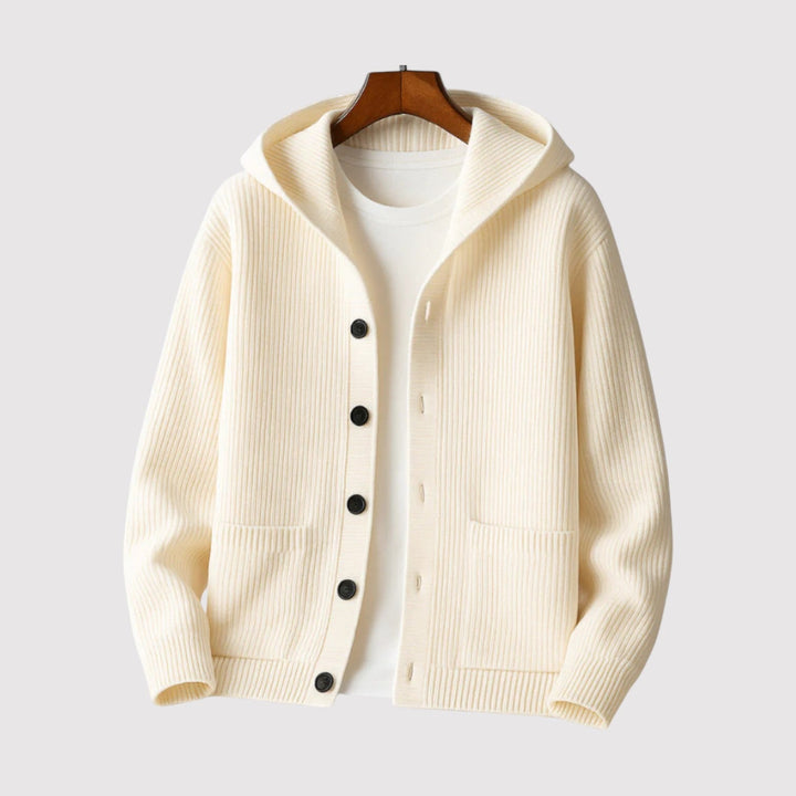 HIDEAKI | Luxe Hooded Cardigan