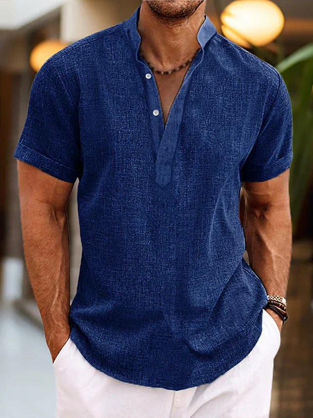 Silas | Men's Short Sleeve Shirt with Buttons