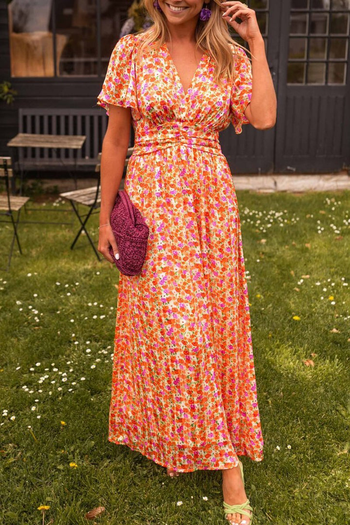 Bianca™ - Elegant Long Dress with V-Neck
