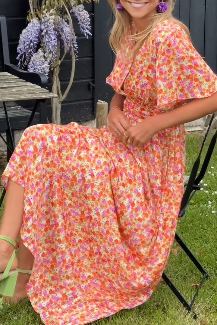 Bianca™ - Elegant Long Dress with V-Neck