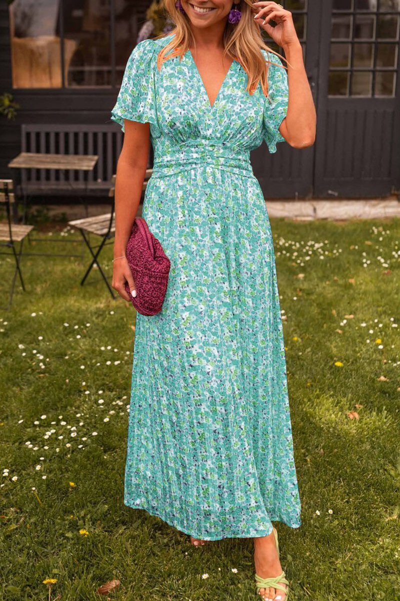 Bianca™ - Elegant Long Dress with V-Neck