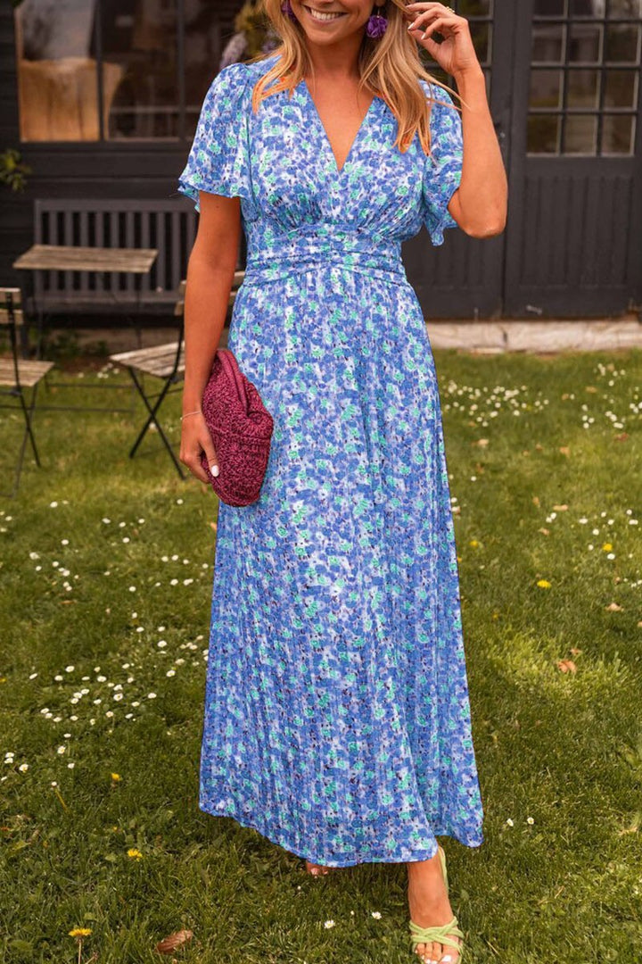 Bianca™ - Elegant Long Dress with V-Neck