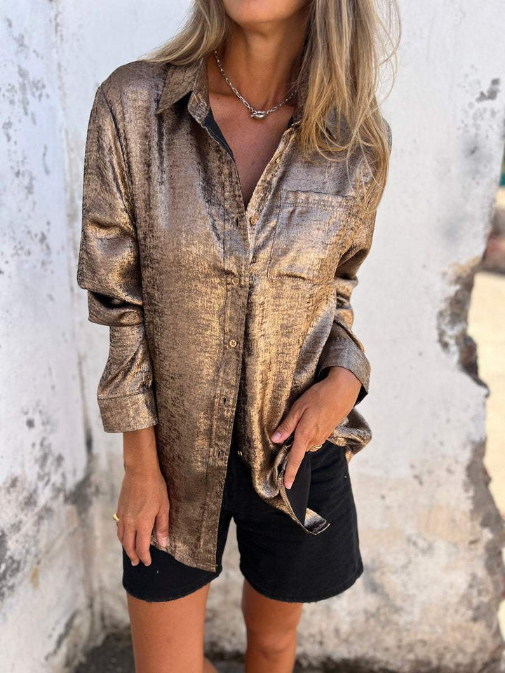 Women's Long Sleeve Shirt with Pocket