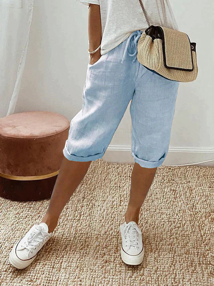 EVA™ - Cotton-Linen Women's Trousers