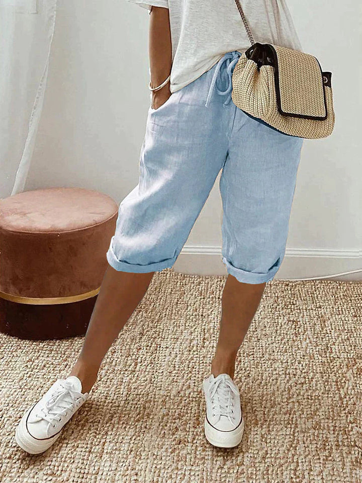 EVA™ - Cotton-Linen Women's Trousers
