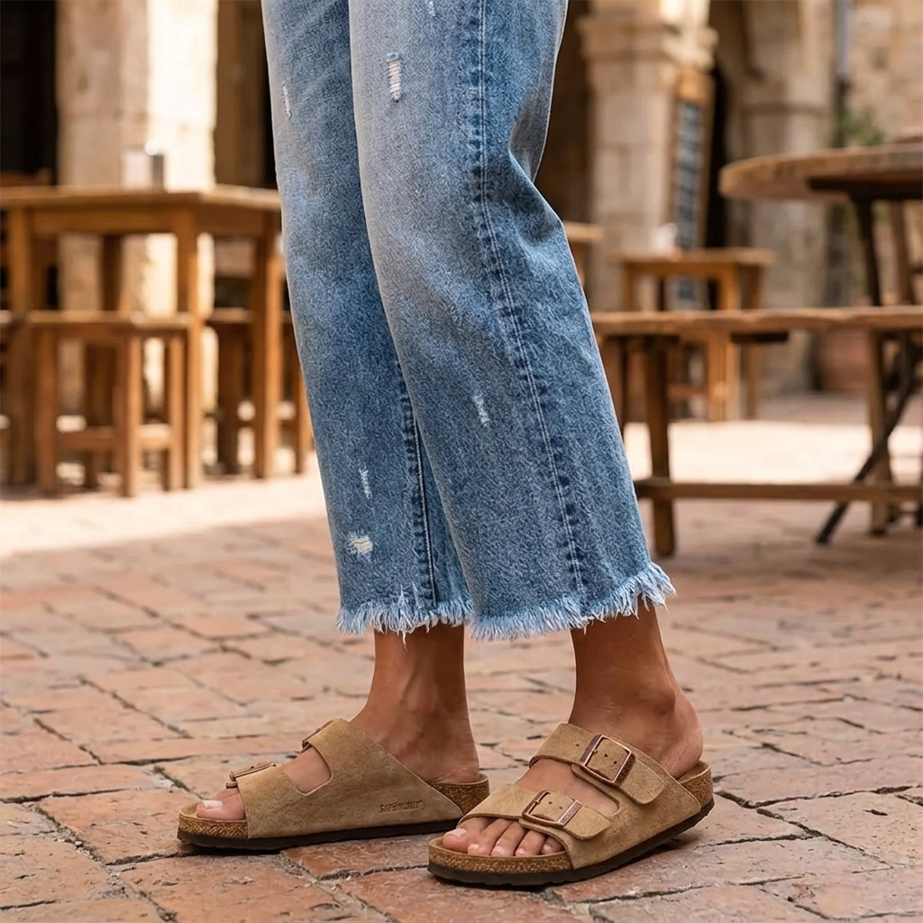 Vivara™ – Vintage-Inspired Cropped Straight Leg Jeans with Fringe
