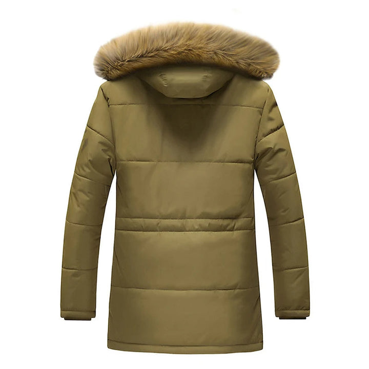 Men's Elegant Parkas Jacket with Long Sleeve