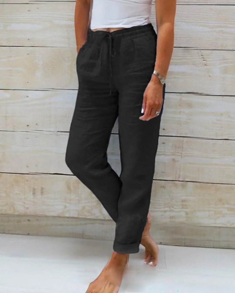 Jamie™ - Cotton and Linen Trousers