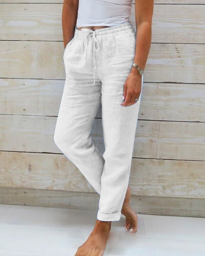 Jamie™ - Cotton and Linen Trousers