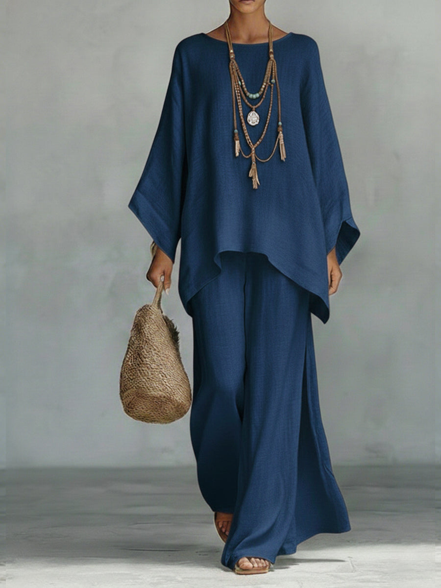 Celine™ | Chic Linen Two-Piece Ensemble