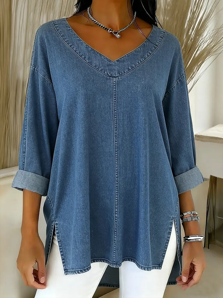 Jessica | Women's Relaxed Easygoing V-Neck T-Shirt
