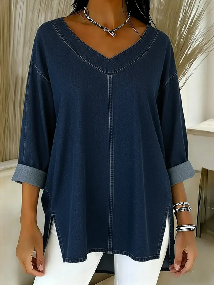 Jessica | Women's Relaxed Easygoing V-Neck T-Shirt