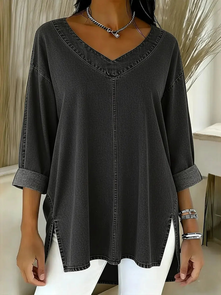 Jessica | Women's Relaxed Easygoing V-Neck T-Shirt