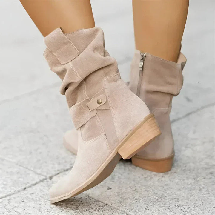 FRANCINE | LOW HEEL ANKLE BOOTS