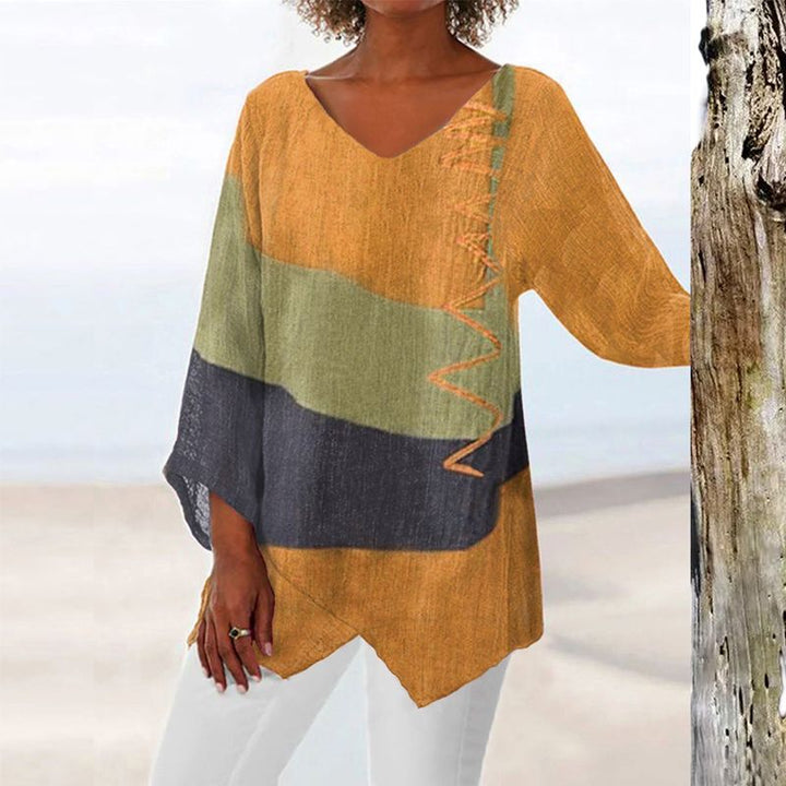 Elaine™ - Relaxed Long Sleeve Blouse