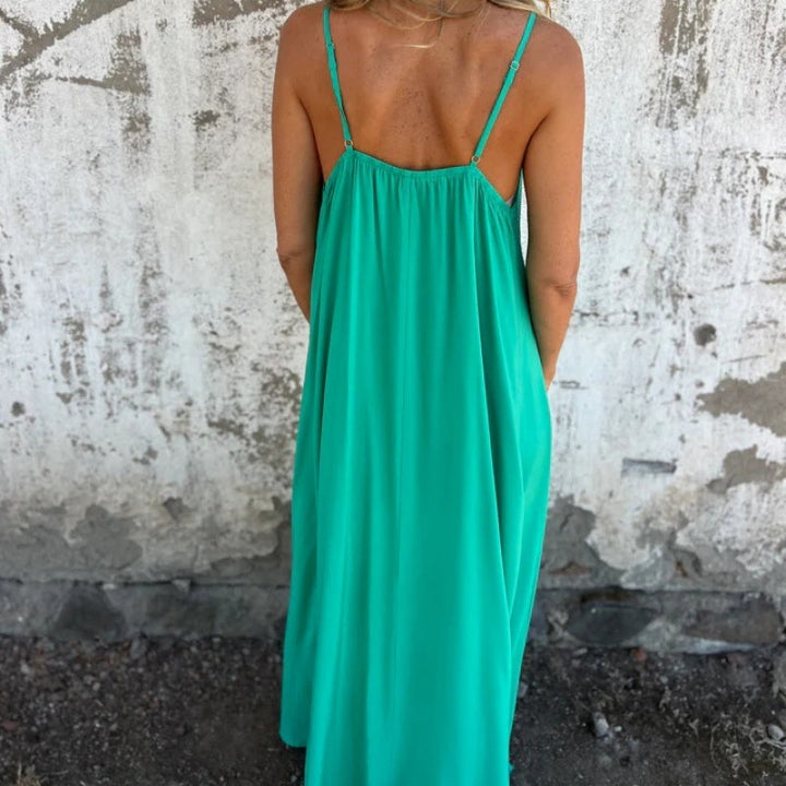 Ria™ - Elegant V-Neck Dress