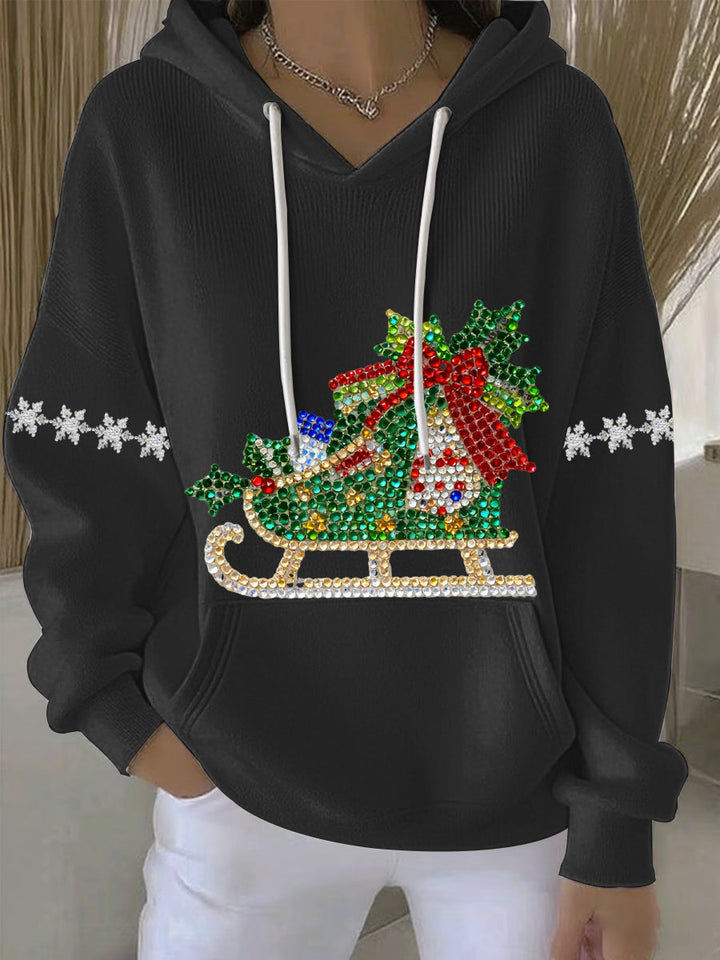 Women's Christmas Print Casual Hoodie