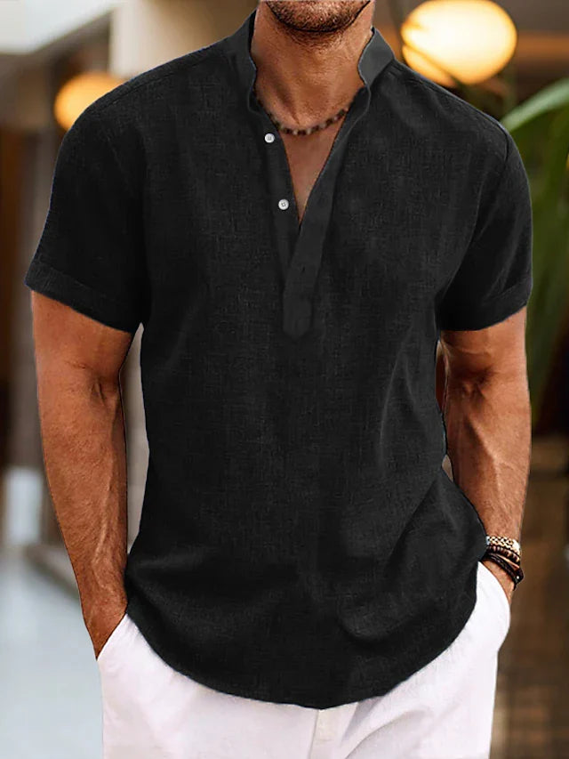 Silas | Men's Short Sleeve Shirt with Buttons