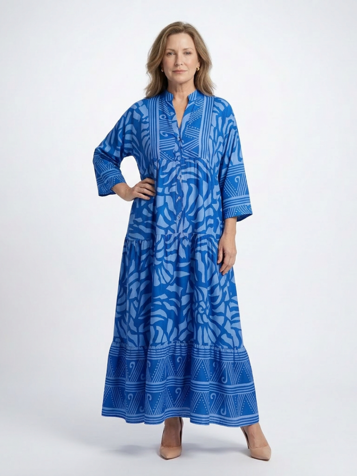 Marielle | Women's Relaxed Button Front Midi Dress