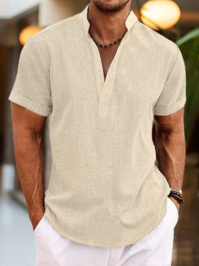 Silas | Men's Short Sleeve Shirt with Buttons