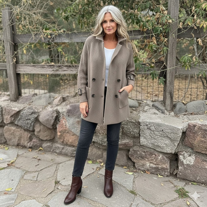Isola™ - Mid-Length Double-Breasted Coat