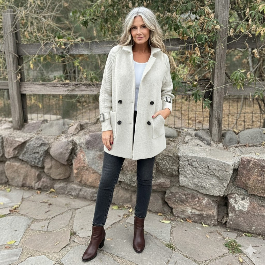 Isola™ - Mid-Length Double-Breasted Coat