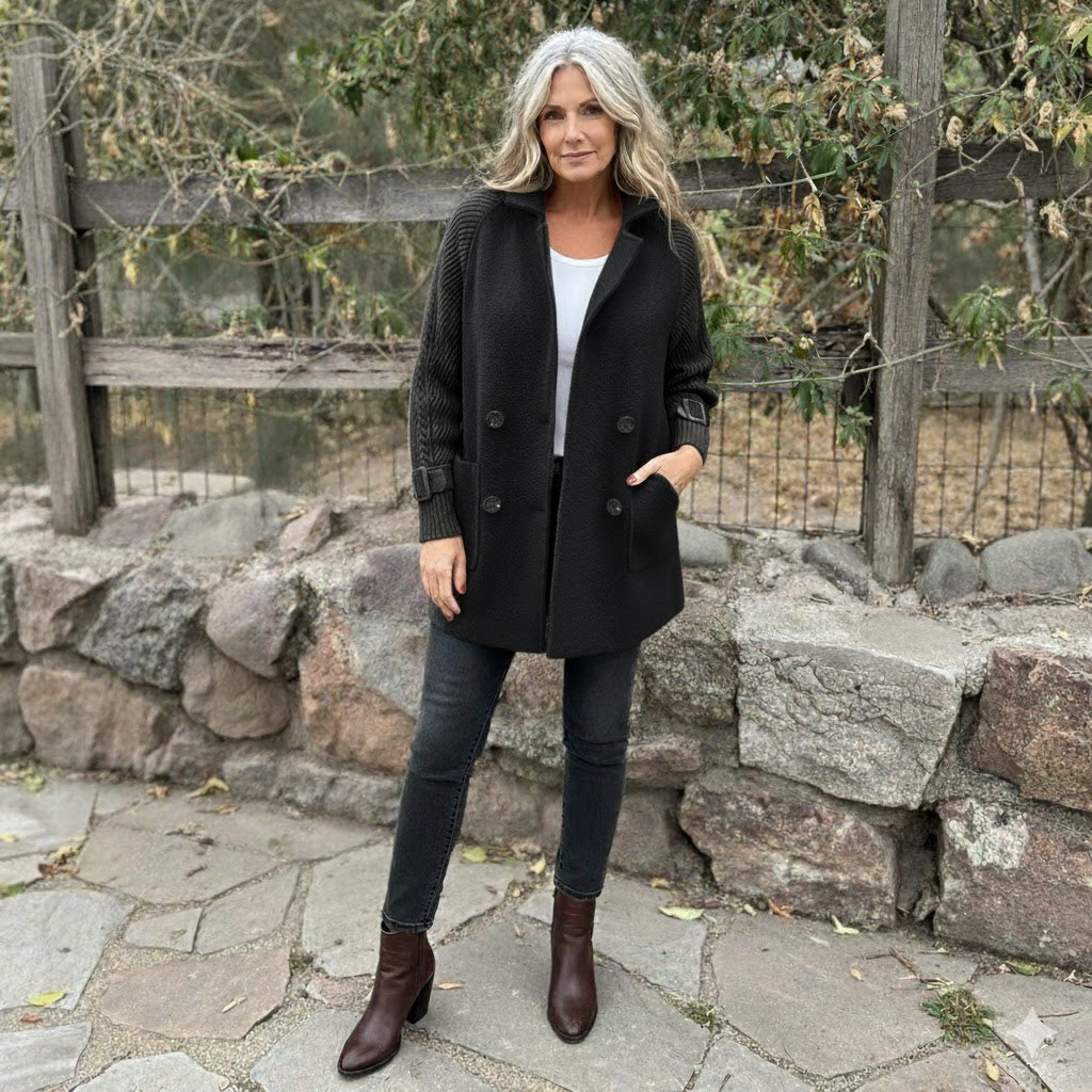 Isola™ - Mid-Length Double-Breasted Coat