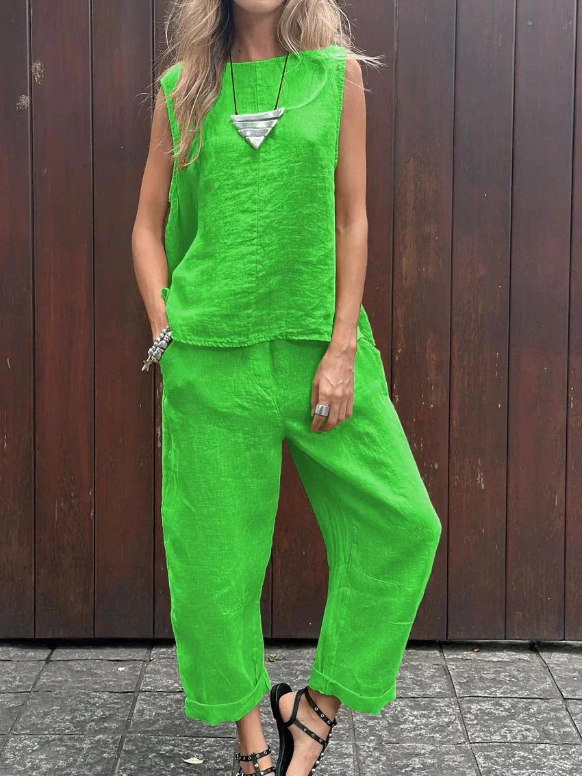 Janice™ – Stylish Cotton Summer Set